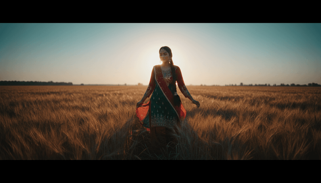 Un video musicale finito per il brano di richagandhi_2005, visualizzato su uno schermo con il logo freebeat.ai, che invita gli utenti a creare il proprio.