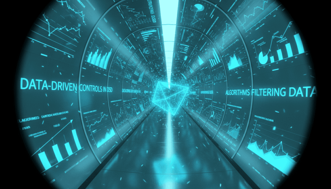 动态可视化工具显示节日流行合成器节拍转化为发光的赛博模式和音乐视频中的虚拟雪花。