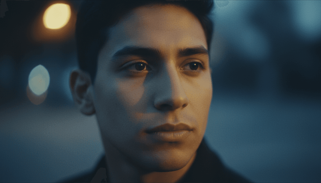 Ein KI-System, das Audio-Wellenformen von Akustik-Rock-Musik mit Folk-Elementen verarbeitet und Entschlossenheit und Mut zeigt.