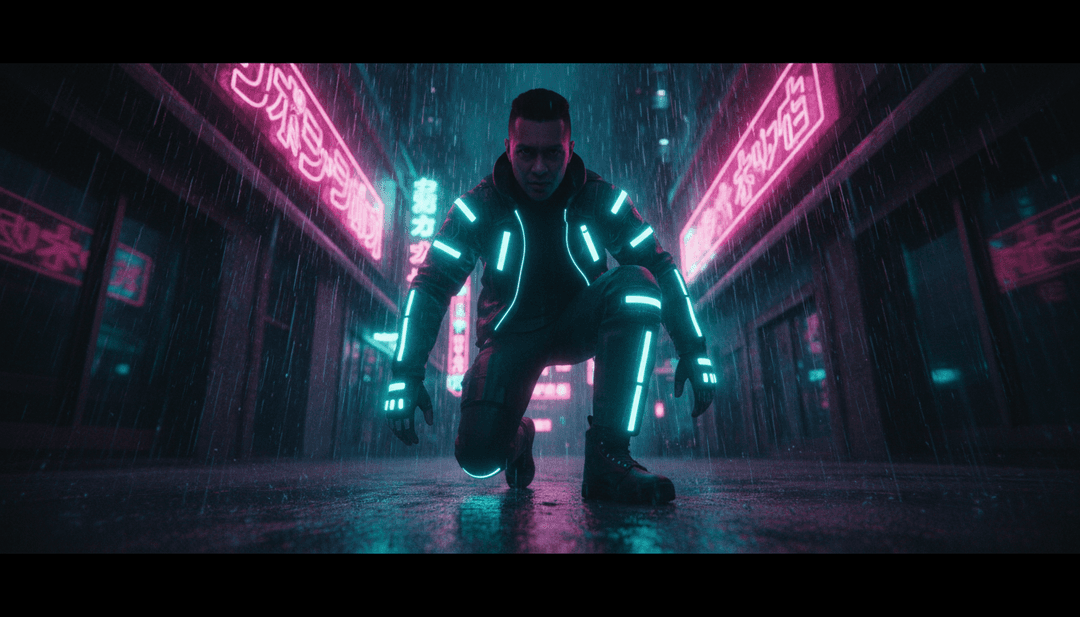 AI 分析 LUCKI 的 'I Don't Care...' 的情绪和歌词主题,提取关键图案以生成反映陷阱文化和内省的初始视觉概念。