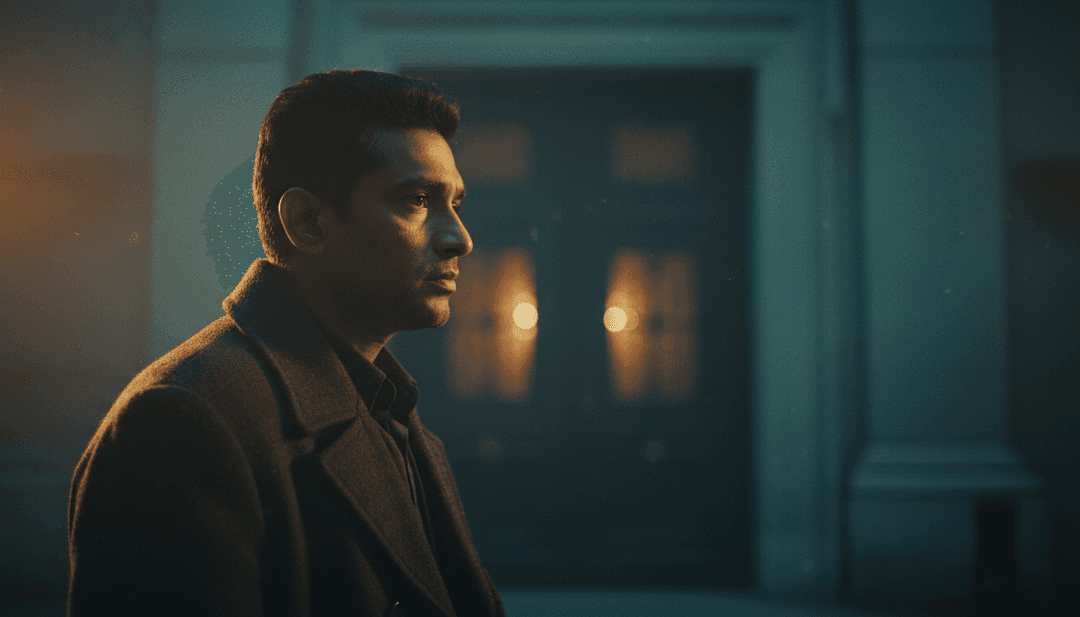 AI 将声波处理成抽象的视觉表现,将印度流行音乐主题与电子纹理和轻松聆听的感觉融合在一起。