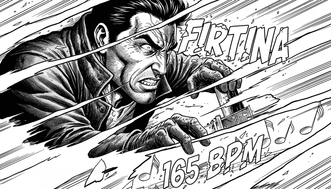 एआई 'Gecenin içinden geçtim, gölgelerle konuş' by cahit1998 की ध्वनि तरंगों और गीतात्मक विषयों का विश्लेषण कर रहा है, जिसमें गहरे, रहस्यमय चित्र हैं।