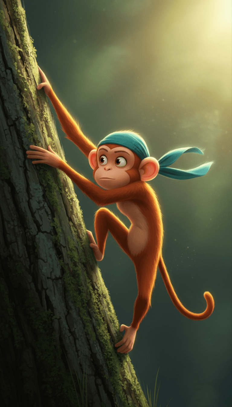 一個 AI 系統分析音頻波形和歌詞主題,展示抽象數據轉化為鬱鬱蔥蔥的叢林視覺效果。