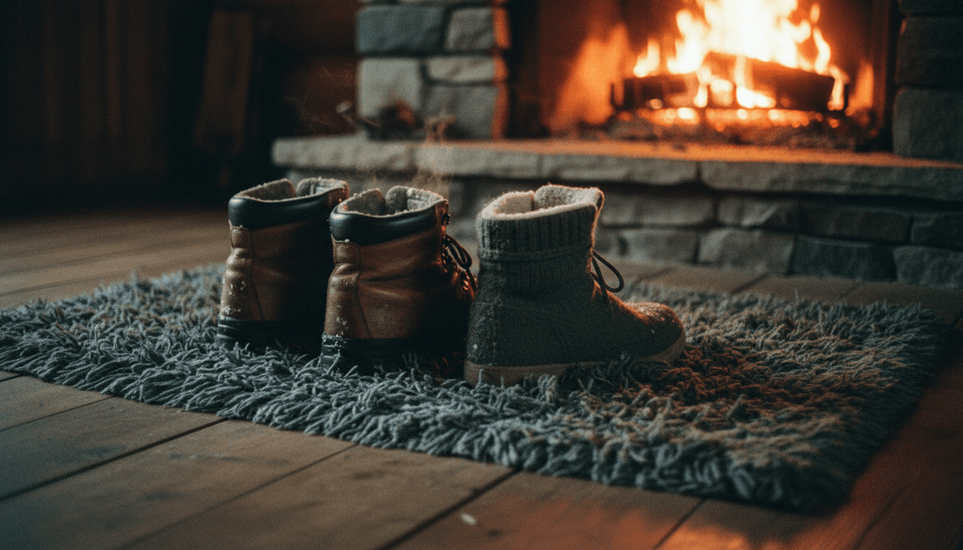 Scena animata di nevicate accoglienti, luci scintillanti e famiglie che si riuniscono, sincronizzata con una canzone natalizia folk-pop generata da un generatore di copertine musicali AI.