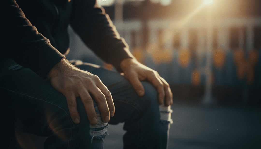 Representação visual de dedilhados de violão acústico transformando-se em cenas de rios fluidos e harmonias vocais manifestando-se como paisagens em evolução em um vídeo musical gerado por IA para "Ordinary".