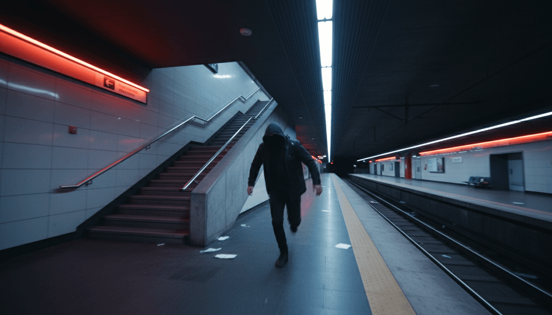 Dynamische Visuals, die sich mit Trap-Beats, melodischen Synth-Linien und Poizis ausdrucksstarkem, rap-lastigem Gesang synchronisieren.