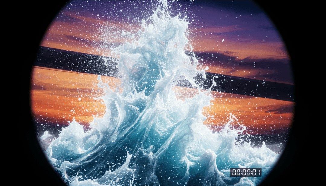 एआई द्वारा निर्मित एक हेवी मेटल संगीत वीडियो से गतिशील दृश्य, जिसमें आग से लथपथ परिदृश्य, रोबोटिक टीमवर्क और एक भविष्यवादी संगीत मंच है, जो mihaltian_istvan के संगीत के साथ सिंक्रनाइज़ है।