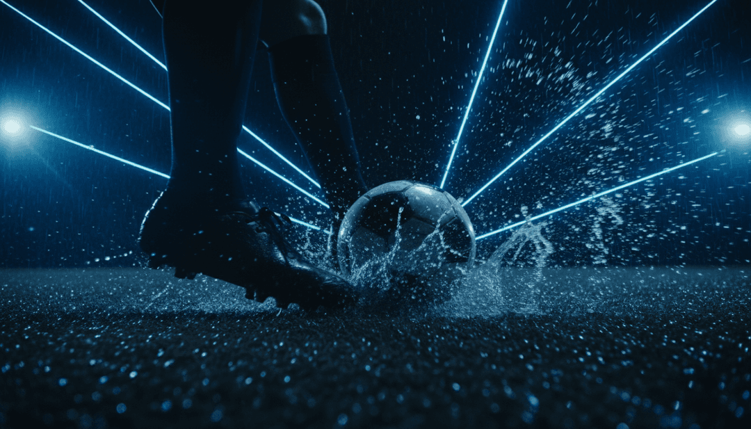 Visualização abstrata da energia punk rock, ondas sonoras convertendo-se em imagens vibrantes e rebeldes.