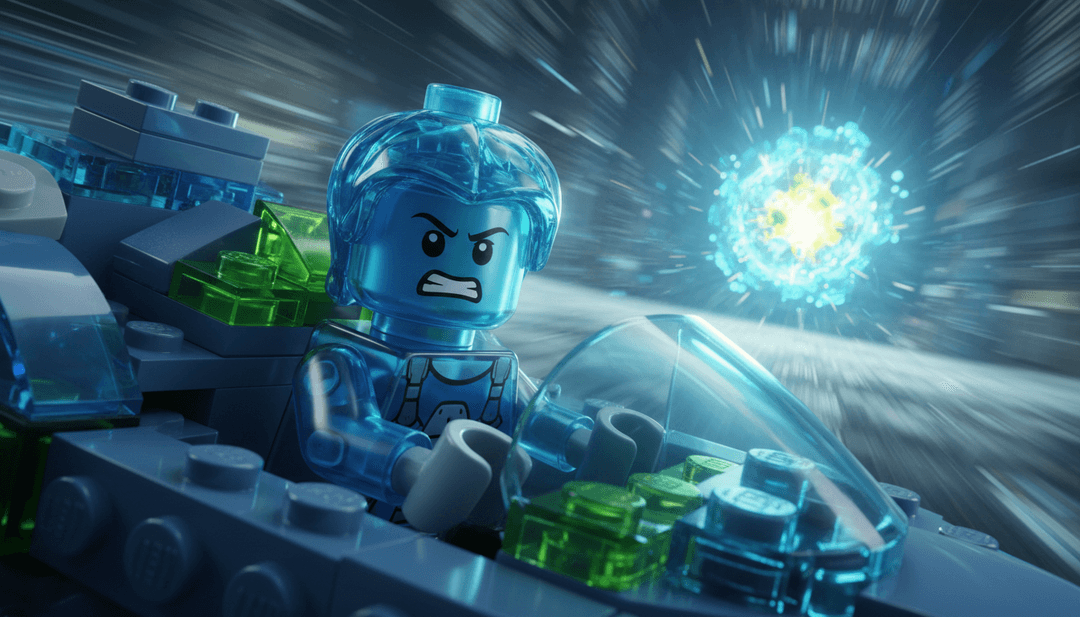 गतिशील दृश्य अनुक्रम जिसमें एक डिजिटल ऑर्केस्ट्रा कंडक्टर विंटेज स्विंग नर्तकियों और आधुनिक पॉप आर्ट एनिमेशन के संलयन का नेतृत्व कर रहा है।