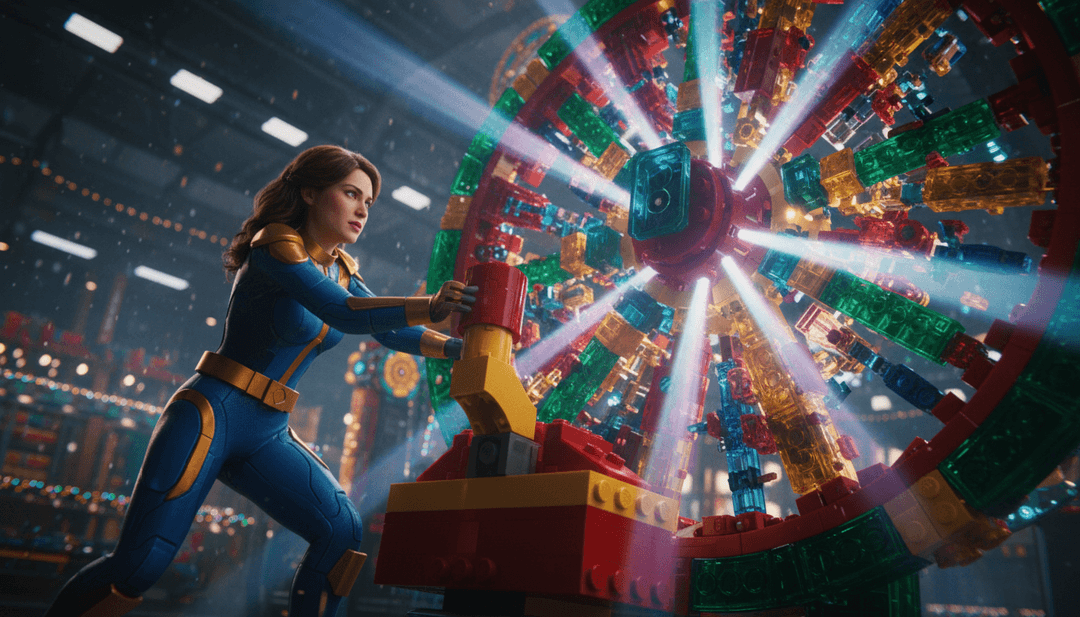 'Kate's Symphony' के लिए एक तैयार, जीवंत संगीत वीडियो फ्रेम एक भविष्यवादी स्क्रीन पर प्रदर्शित है, जिसमें अग्रभूमि में उपयोगकर्ता इंटरफ़ेस तत्व हैं।