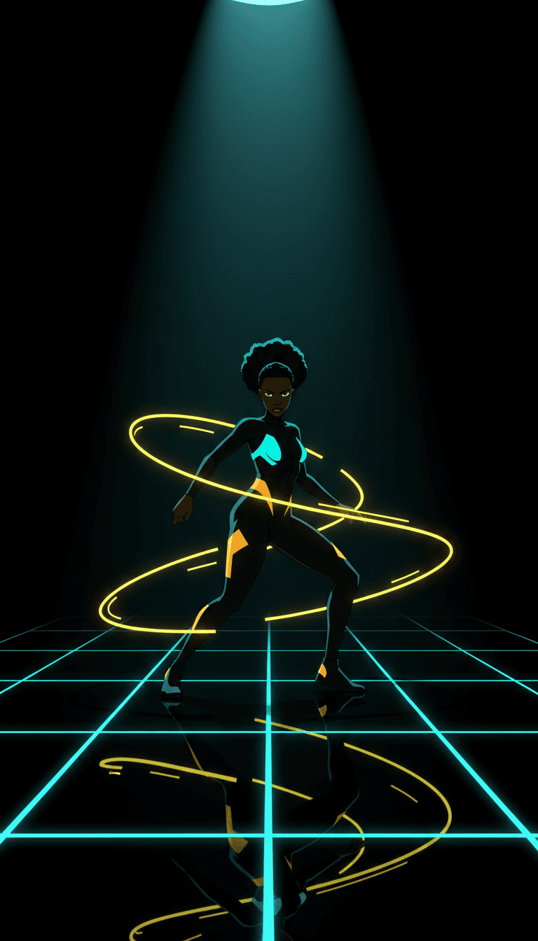 Um plano final comemorativo de um videoclipe gerado por IA para 'Tegap Hadapi Dunia', exibindo união e sucesso, com o logotipo freebeat.ai.