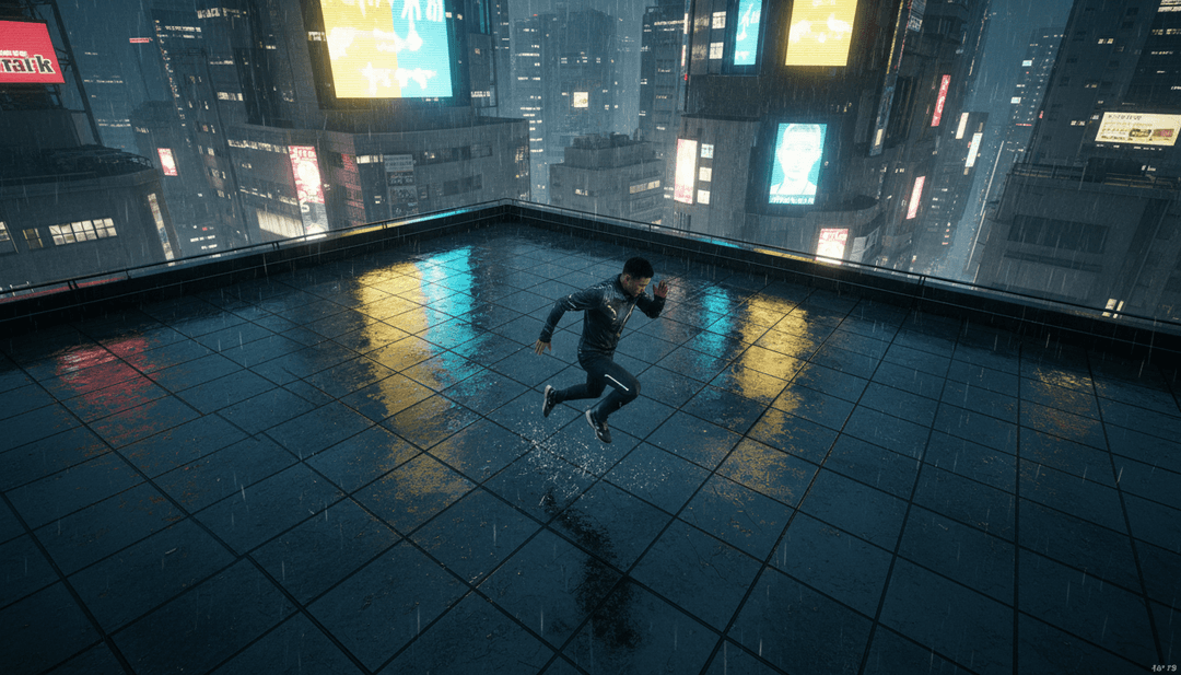 एक स्क्रीन पर चल रहा एक पॉलिश, सिनेमाई म्यूजिक वीडियो, संयुक्त दृश्य और ऑडियो आउटपुट को प्रदर्शित करता है, जिसमें freebeat.ai ब्रांडिंग और कार्रवाई के लिए एक आह्वान शामिल है।