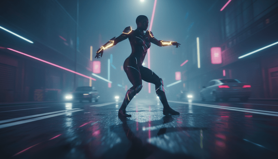 “Golden” संगीत तत्वों का सार दृश्य प्रतिनिधित्व जो प्रकाश और गति में बदल जाता है, प्रारंभिक एआई व्याख्या और अवधारणा को प्रदर्शित करता है।