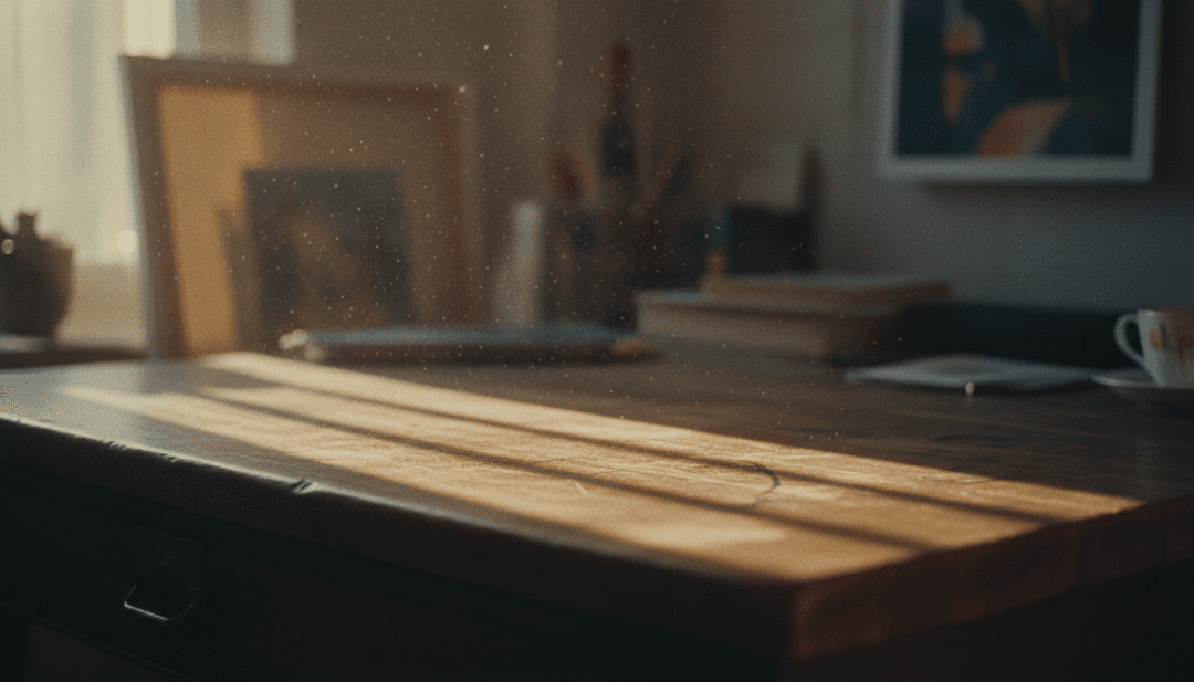 KI analysiert Alex Warrens 'Ordinary'-Songtexte, visualisiert akustische Gitarrenmelodien und Folk-Pop-Emotionen als abstrakte Lichtmuster.