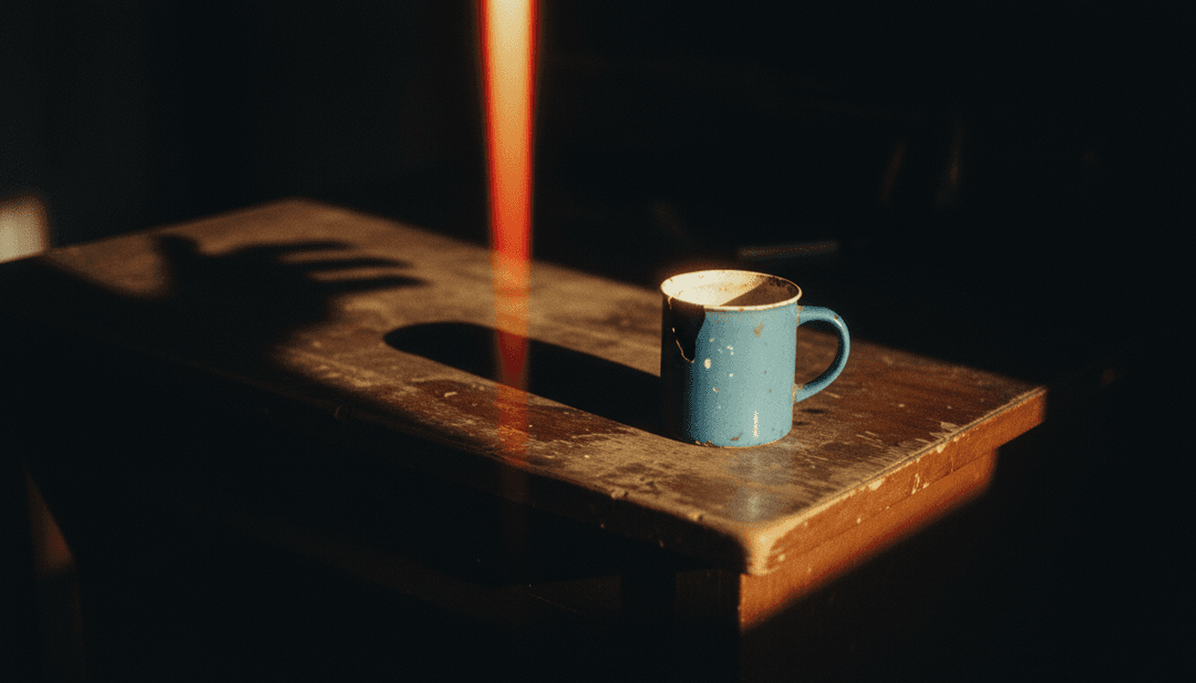 Dynamische, von KI generierte Bildsequenz für Alex Warrens 'Ordinary', die einen Charakter zeigt, der durch eine Stadtlandschaft mit subtilen fantastischen Elementen navigiert und den Folk-Pop-Rhythmus sowie die emotionale Tiefe widerspiegelt.