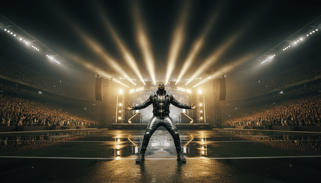 AI 為 'Santai bro' 生成的動態音樂影片場景,特色為無縫轉場、突出歌詞的免費字幕,以及街舞與寧靜風景鏡頭的結合。