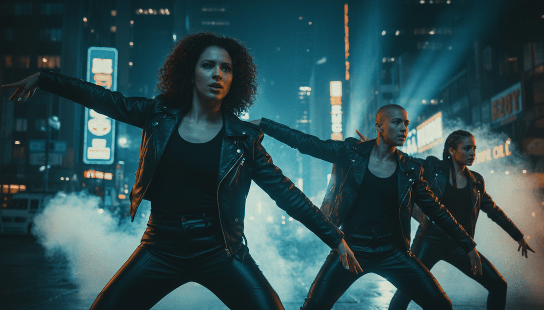 Circuitos brilhantes abstratos e partículas de luz rodopiantes evoluindo com as batidas da música trance