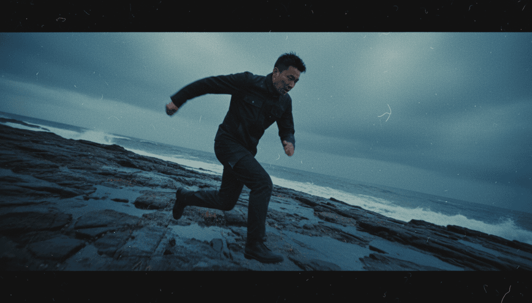 Abstrakte Visuals, die Dark-Rock-Energie repräsentieren, mit digitalen Elementen, die sich mit Musikbeats und Melodien synchronisieren.