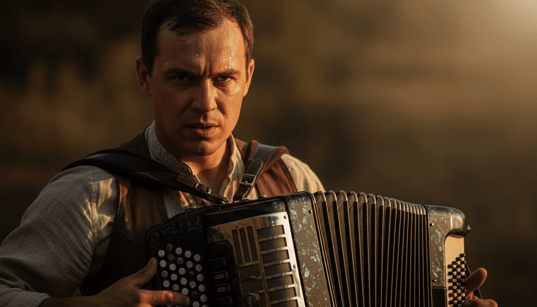 Um videoclipe finalizado sendo reproduzido em uma tela, mostrando as cenas caprichosas da música infantil, com uma chamada para que os usuários criem seus próprios vídeos.