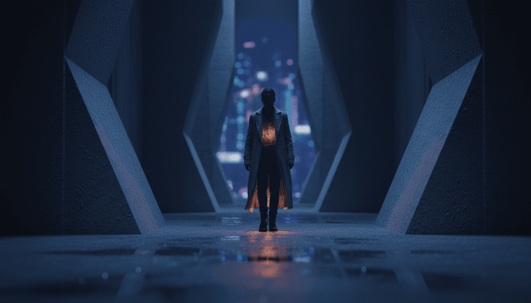 v5 के 'Paliksim draugi...' की इलेक्ट्रॉनिक पॉप लय को दर्शाते हुए अमूर्त नियॉन तरंगें