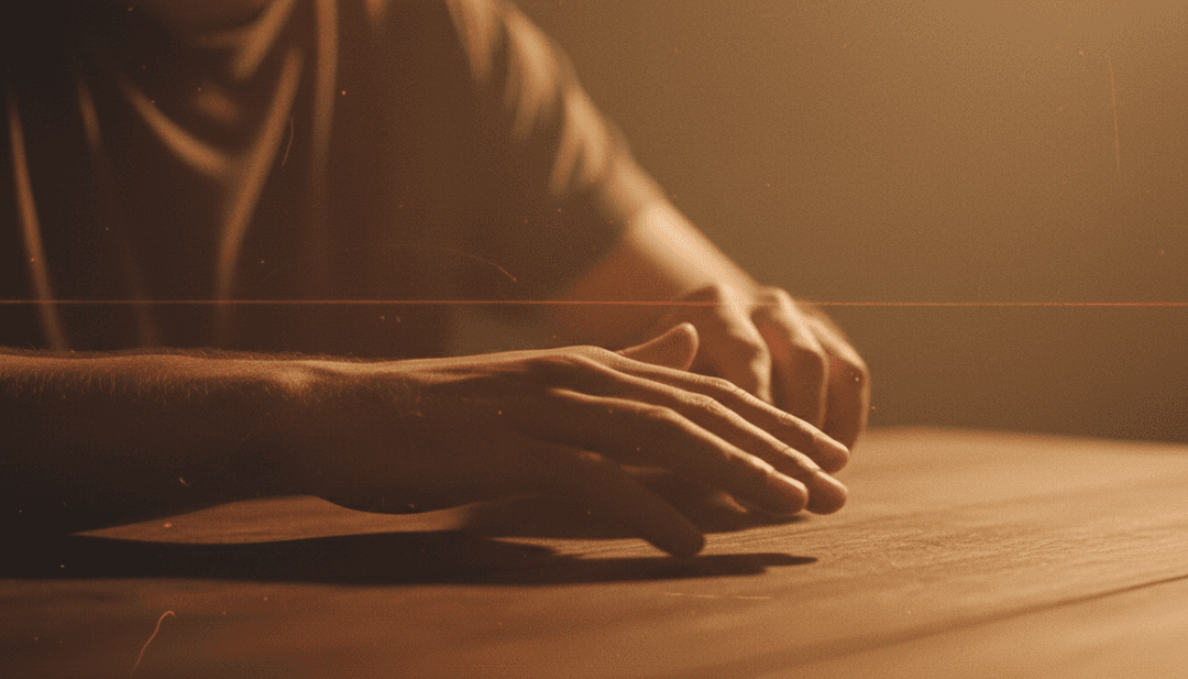 IA analisando a forma de onda de 'MUTT', visualizando influências de chill-hop e lo-fi, luzes de neon refletindo em ruas molhadas da cidade.