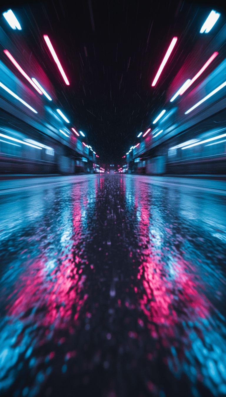 Un musicien souriant regardant son clip musical généré par IA sur un écran, avec le logo freebeat.ai visible.