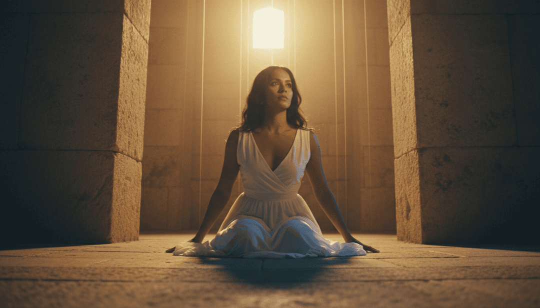 Freebeat.ai가 만든 가스펠 곡의 감성적인 박자에 맞춰 햇살 가득한 풍경, 예배 중 높이 든 손, 부드러운 비, 별이 빛나는 하늘과 같은 고요한 시각적 요소들의 몽타주.