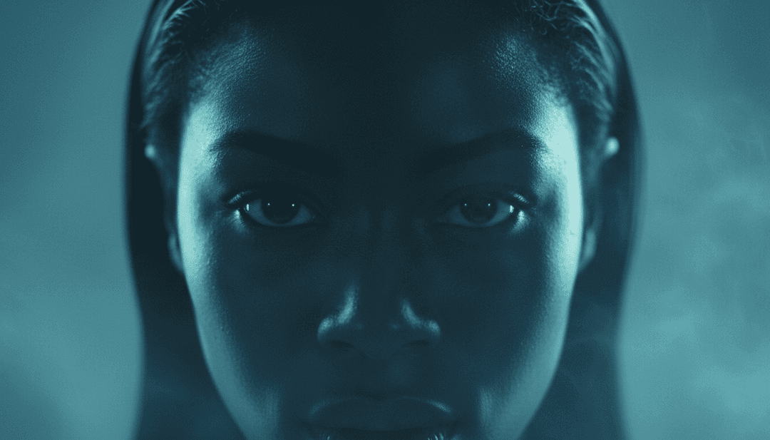 Representação visual de como os elementos musicais de 'The Fate of Ophelia', como batidas synth-pop e vocais de Taylor Swift, são convertidos em cenas vívidas por um gerador de videoclipes de IA.