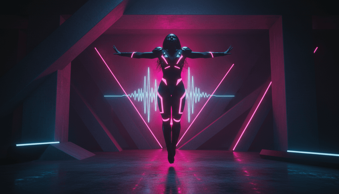 Um videoclipe finalizado e exclusivo gerado por IA para 'The Fate of Ophelia' de Taylor Swift, demonstrando as capacidades do freebeat.ai para conteúdo visual de alta qualidade.