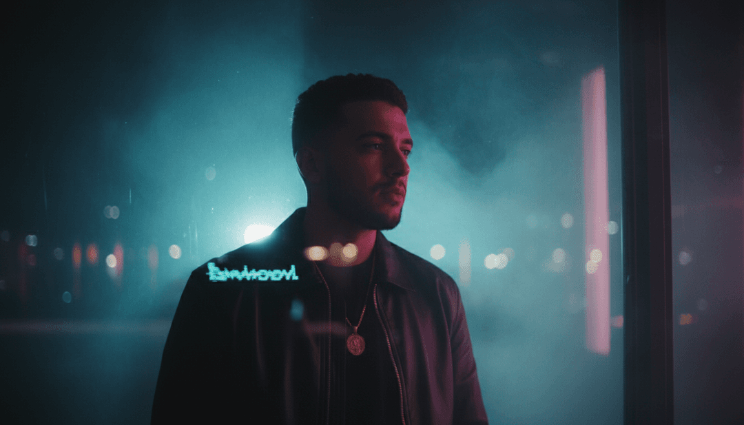 L'IA analizza la forma d'onda di 'ULTRA SOLO', visualizzando ritmi e melodie reggaeton e latin trap per un video musicale.