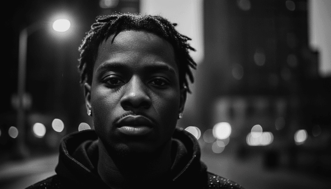 डायनामिक विज़ुअलाइज़र Lil Baby के 'Real Shit' से ध्वनि तरंगों को रात में एक हलचल भरे शहर के एनिमेटेड दृश्यों में बदलते हुए दिखा रहा है, जिसमें सिंक्रनाइज़्ड विज़ुअल इफेक्ट्स हैं।