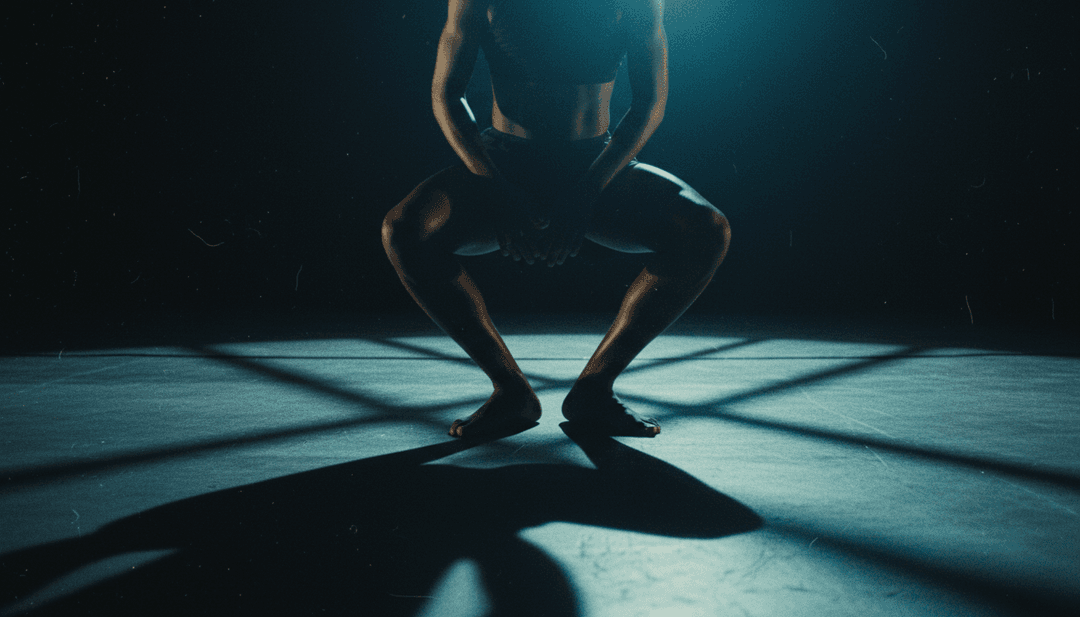 Dynamische digitale Tänzer und Neonlichter, synchronisiert zum Beat von 'Lipdance', zeigen eine nahtlose MP3- zu MP4-Konvertierung.