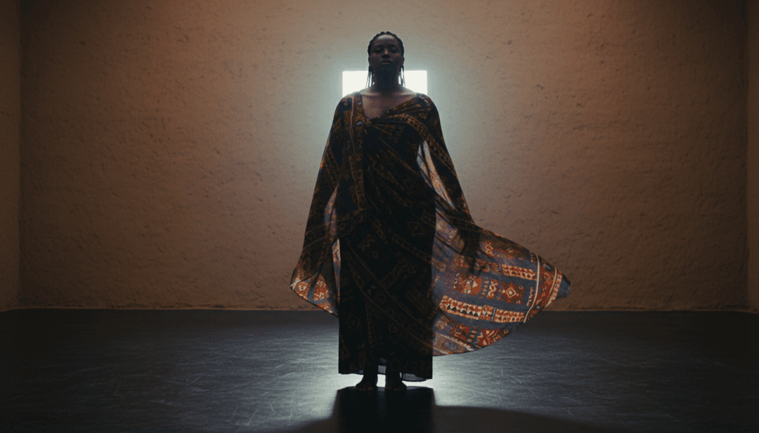 AI द्वारा उत्पन्न गतिशील दृश्य, Tems' 'Big Daddy' संगीत के साथ तालमेल बिठाते हुए तरल नृत्य आंदोलनों और जीवंत शहर के दृश्यों को दर्शाते हैं।