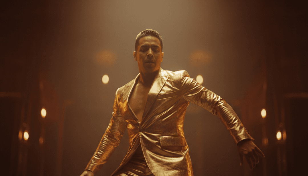 AI分析灵魂乐的抽象表现,充满活力的声波转化为音乐视频的视觉概念。