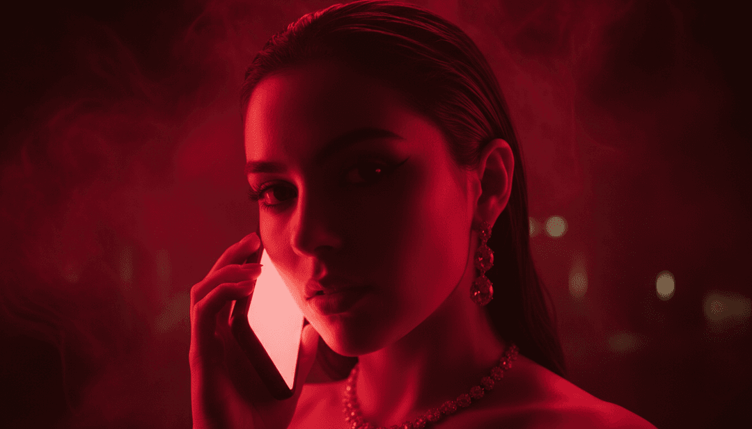 Maria Becerra, El Alfa, XROSS의 "HACE CALOR"를 나타내는 음파의 동적인 디지털 시각화