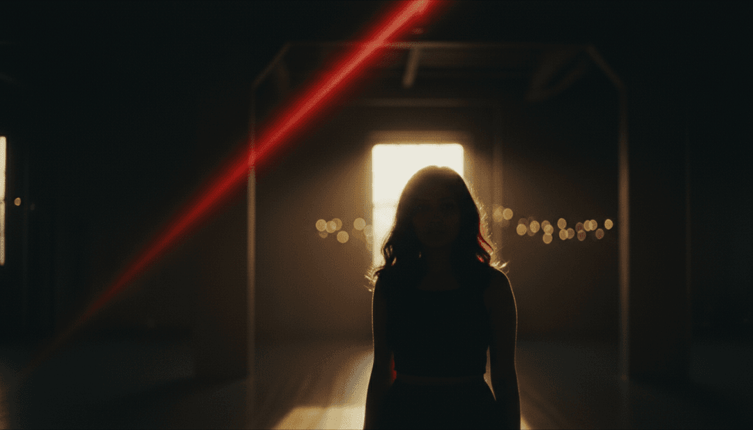 L'IA analizza 'In Twos' di Esha Tewari, raffigurando onde sonore che si trasformano in arte astratta di ispirazione folk e paesaggi naturali, illustrando la scintilla creativa iniziale per il video musicale.