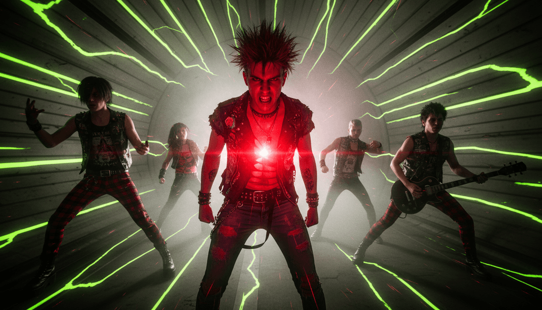 폭풍 속을 오토바이로 달리는 'wild woman'의 역동적인 비주얼, 거친 도시 록 장면과 광활하고 노을진 컨트리 풍경 사이를 전환하며 장르를 능숙하게 혼합합니다.