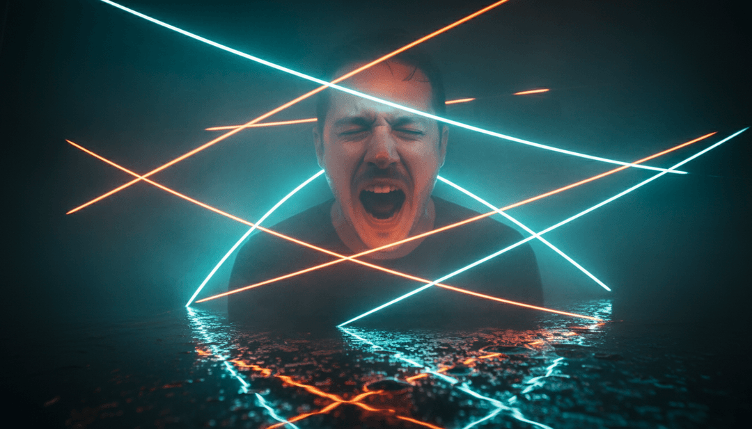 Paisaje rural en transición a luces de ciudad, reflejando el tema de 'Hate A Small Town' en un video musical generado por IA.