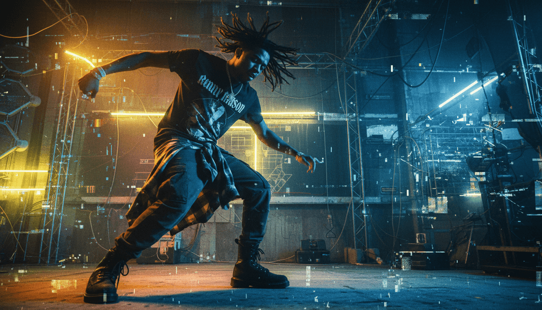 Kenny Mason의 트랩 비트와 힙합 플로우를 역동적인 카메라 움직임과 거리 수준의 장면으로 시각화합니다.