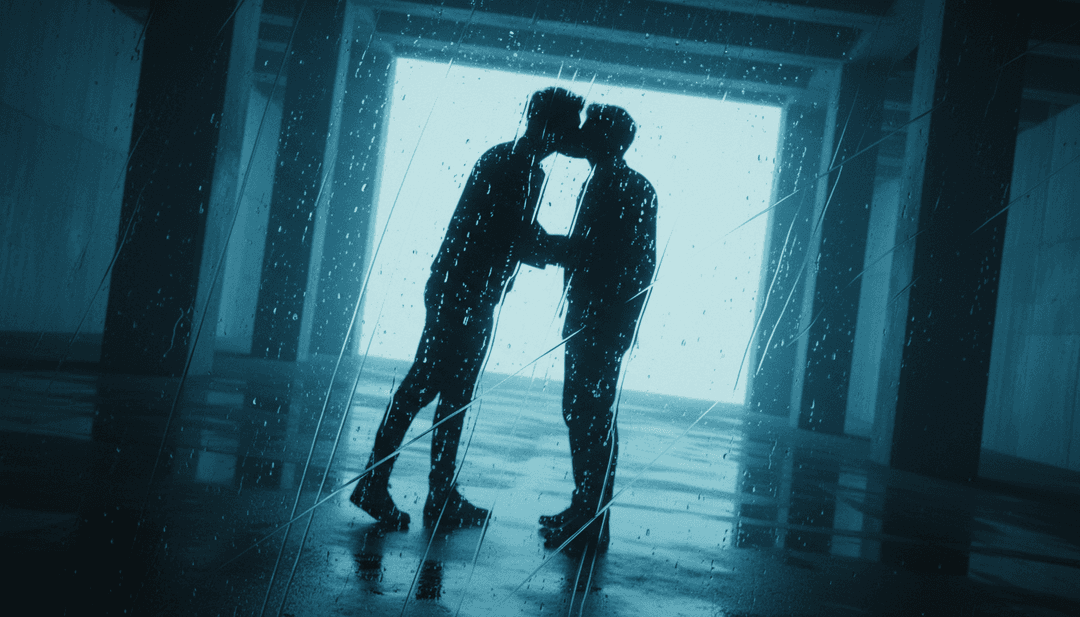 Escenas visuales dinámicas que muestran ondas de sintetizador brillantes transformándose en paisajes urbanos, haciendo eco de los elementos EDM y pop de la canción de Artemas