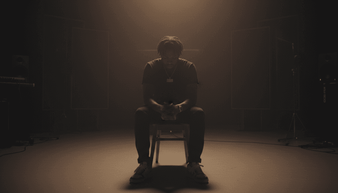 Analyse IA de la forme d'onde de 'If I Wanted To' de Eem Triplin, montrant des rythmes dynamiques et des motifs vocaux pour la génération de clips musicaux.