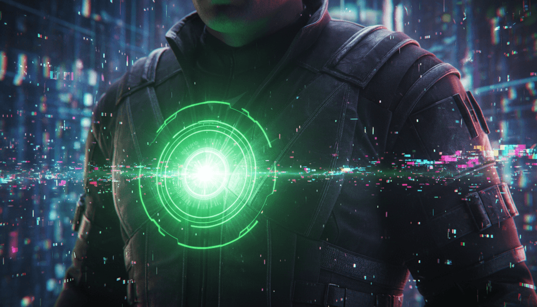 Sequência visual dinâmica de um videoclipe gerado por freebeat.ai para Rodl Glide, mostrando formas abstratas a reagir a batidas experimentais.