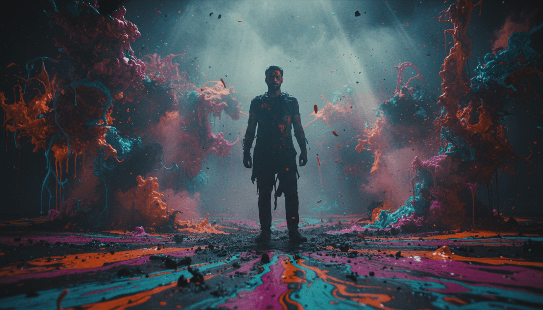 freebeat.ai 的用户界面显示了为 'Fire On The Hillside' 制作的完整音乐视频和自定义选项