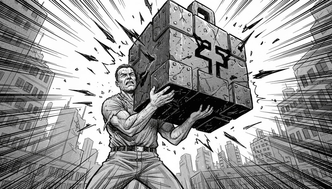 Eine Montage aus rauen Stadtlandschaften, Live-Konzertaufnahmen und introspektiven Nahaufnahmen, von KI aus Musik generiert.