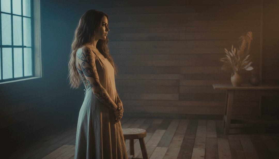 KI interpretiert Skylar Greys Nirvana-Texte und Indie-Folk-Melodie, um visuelle Konzepte zu generieren.