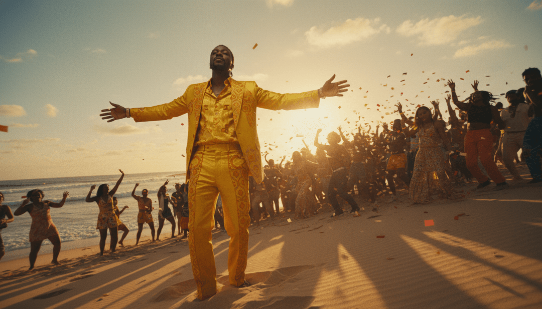 Usuário criando seu próprio videoclipe deslumbrante com IA usando freebeat.ai