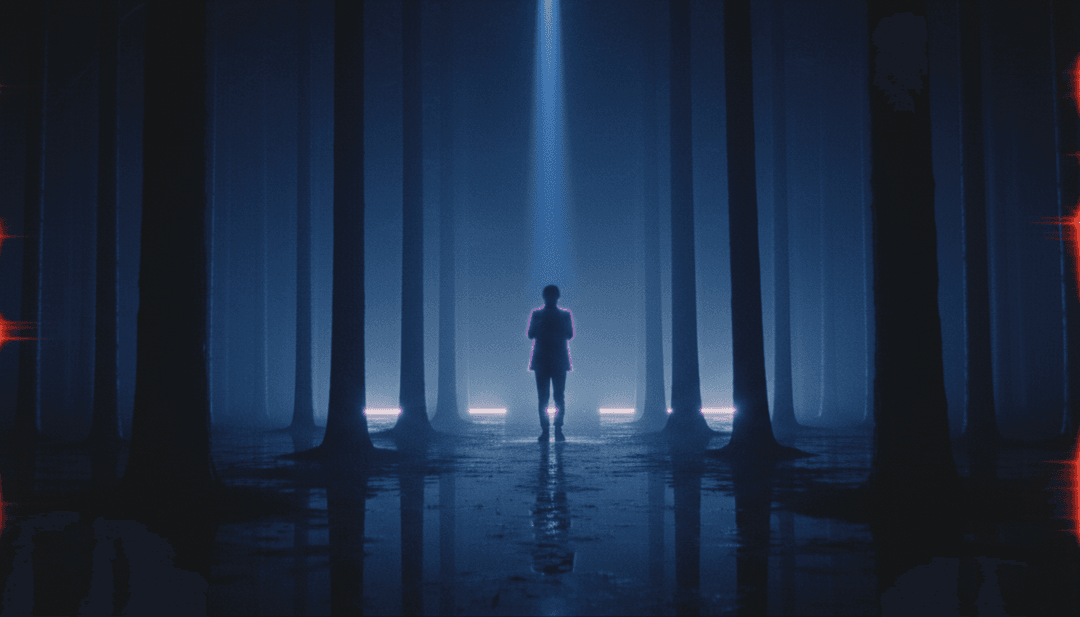 Eine elegante, neonbeleuchtete Stadtlandschaft, die introspektive Stimmungen widerspiegelt und den R&B-Sound von Brent Faiyaz's 'have to.' video symbolisiert.