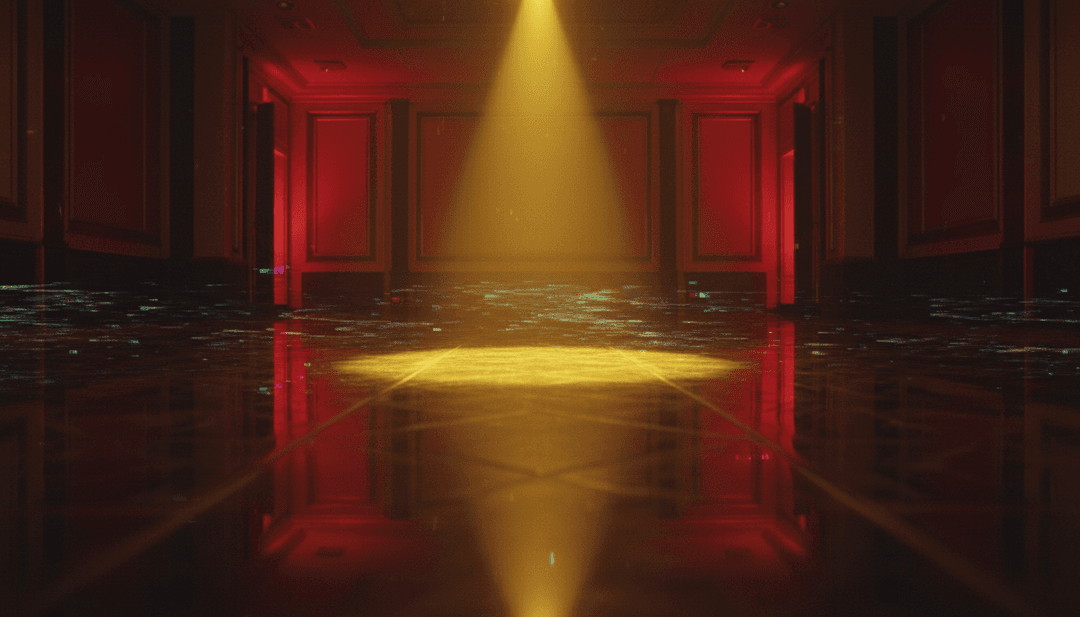 一个 AI 系统正在分析 Eem Triplin 的 '100 Grams' 中复杂的波形和歌词主题,以构思一个音乐视频。