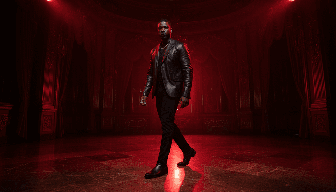 Secuencia de video dinámica generada por IA para RAGS 2 RICHES II, mostrando transiciones fluidas sincronizadas con ritmos trap y la voz de Paris Price.