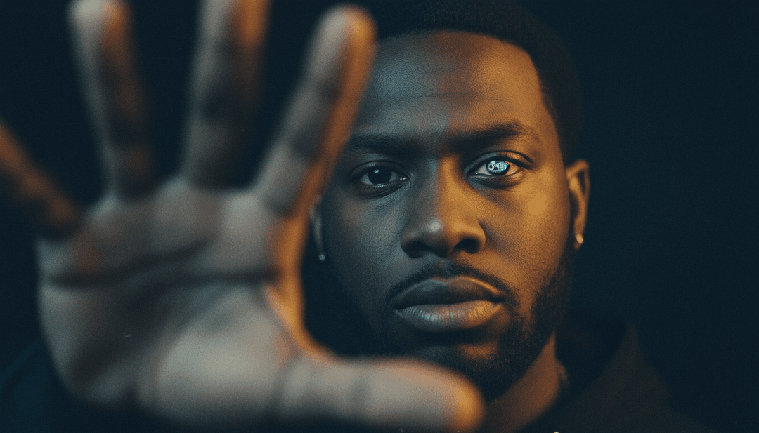 Utilisateur interagissant avec l'interface de freebeat.ai pour créer sa propre vidéo musicale ou couverture musicale unique, inspiré par l'exemple de 'STAY'.